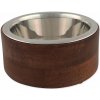 Dog Fantasy Miska nerez v dreve rovná 840 ml