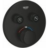 Grohe Grohtherm SmartControl vaňová/sprchová batéria podomietková s termostatom čierna 291192430 Grohe Grohtherm SmartControl vaňová/sprchová batéria podomietková s termostatom čierna 291192430