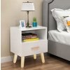Nočný stolík ModernHome, Biely Nočný stolík ModernHome, Biely