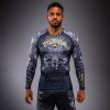 Rashguard VENUM Dl. rukáv Wolf Atak - černo/šedý Rashguard VENUM Dl. rukáv Wolf Atak - černo/šedý