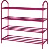 Verk 27542 Regál na topánky so 4 policami 72 x 63 x 24 cm, ružový Verk 27542 Regál na topánky so 4 policami 72 x 63 x 24 cm, ružový