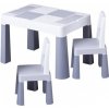 TEGA TEGGI Detská sada stolček a stoličky 1+2 - šedá TEGA TEGGI Detská sada stolček a stoličky 1+2 - šedá