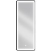 Mexen Coro, LED kúpeľňové zrkadlo s podsvietením a čiernym rámom 45x120 cm, 6000K, ochrana proti zahmlievaniu, 9817-045-120-611-70 Mexen Coro, LED kúpeľňové zrkadlo s podsvietením a čiernym rámom 45x120 cm, 6000K, ochrana proti zahmlievaniu, 9817-045-120-611-70