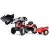 Falk Falk Šliapací traktor 2158ML Kiddy Farm s nakladačom a vlečkou FA2158ML