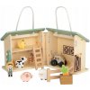 Skladací Drevený Domček Playtive s nábytkom - Farma Hospodárstvo Zvieratá Skladací Drevený Domček Playtive s nábytkom - Farma Hospodárstvo Zvieratá