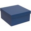 Darčeková krabica s vekom 300x300x150/40 mm, modrá Darčeková krabica s vekom 300x300x150/40 mm, modrá