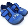 3F papuče barefoot 3BE3/1 modré