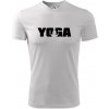 Yoga nápis - Pánske tričko Fantasy športové - 3XL ( Biela ) Yoga nápis - Pánske tričko Fantasy športové - 3XL ( Biela )