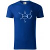 Caffeine molekuly - Tričko z organickej bavlny - 3XL ( Kráľovská modrá ) Caffeine molekuly - Tričko z organickej bavlny - 3XL ( Kráľovská modrá )