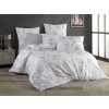 Povlečení krep 140x200, 70x90 cm Romance grey zipový uzávěr Povlečení krep 140x200, 70x90 cm Romance grey zipový uzávěr