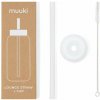 Muuki Clear Silikónová slamka s čistiacou kefkou s viečkom
