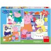 Dino Puzzle Prasiatko Peppa 3x55 dielikov Dino Puzzle Prasiatko Peppa 3x55 dielikov