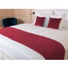 Biante Zamatový prehoz/behúň na posteľ Velvet Prémium SVP-007 Malinovo červený 50x140 cm