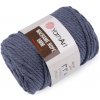 Pletacia priadza Macrame Rope Ø5 mm 500 g rozčesávacia modrá jeans 1ks Pletacia priadza Macrame Rope Ø5 mm 500 g rozčesávacia modrá jeans 1ks