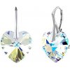 Silvego Strieborné náušnice Srdce 18mm Crystal AB so Swarovski® Crystals LSW017E Silvego Strieborné náušnice Srdce 18mm Crystal AB so Swarovski® Crystals LSW017E