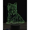 Beeling 3D lampa, Yorkie, 16 farebná, PS42 Beeling 3D lampa, Yorkie, 16 farebná, PS42