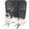 LockPick sada planžet 17v1 + 3x priehľadný zámok LockPick sada planžet 17v1 + 3x priehľadný zámok