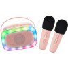 Lalarma Bluetooth Karaoke párty set + 2 mikrofóny Rose Lalarma Bluetooth Karaoke párty set + 2 mikrofóny Rose