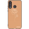 Picasee silikonový černý obal pro Huawei P30 Lite - Peonies Picasee silikonový černý obal pro Huawei P30 Lite - Peonies
