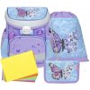 Školská taška Belmil 405-33 Mini-Fit Purple Blue Butterfly (set s peračníkom a vreckom) + DARČEK Školská taška Belmil 405-33 Mini-Fit Purple Blue Butterfly (set s peračníkom a vreckom) + DARČEK