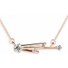 Náhrdelník Kometa DF 4121 s retiazkou, ružové zlato, s diamantmi Náhrdelník Kometa DF 4121 s retiazkou, ružové zlato, s diamantmi
