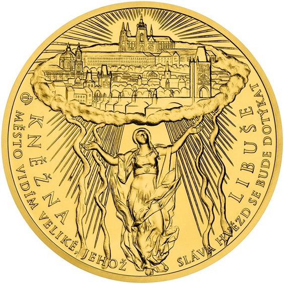 Česká mincovna zlatá minca Kňažná Libuša stand 348,5 g