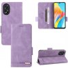 Peňaženkové kožené puzdro Clasp na Oppo A38 - Fialová Peňaženkové kožené puzdro Clasp na Oppo A38 - Fialová