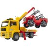 Bruder 2750 Nákladné auto MAN - odťah + jeep Bruder 2750 Nákladné auto MAN - odťah + jeep