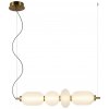 Italux PND-8545-4H-AB-WH LED závesné stropné svietidlo Nico | 18W integrovaný LED zdroj | 3000K | na lanku | zlatá | čierna | biela Italux PND-8545-4H-AB-WH LED závesné stropné svietidlo Nico | 18W integrovaný LED zdroj | 3000K | na lanku | zlatá | čierna | biela