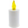 SOLEX LED cintorínska sviečka biela so žltým plameňom 10,8cm na 2xAA batérie BC173 SOLEX LED cintorínska sviečka biela so žltým plameňom 10,8cm na 2xAA batérie BC173