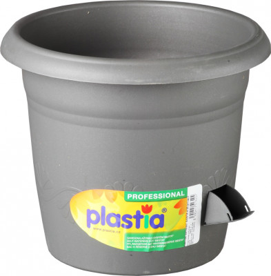 Plastia samozavlažovací Siesta anthracite 25 cm