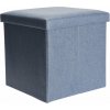 HOMESTYLING Taburet s úložným prostorem 38x38cm šedá KO-101000520seda