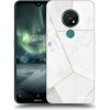 Picasee silikónový prehľadný obal pre Nokia 7.2 - White tile Picasee silikónový prehľadný obal pre Nokia 7.2 - White tile