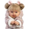 Llorens 42282 ALEXANDRA realistická so zvukmi a mäkkým látkovým telom 42 cm