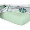 Dadka Jersey plachta na posteľ mentol 60 × 120 × 10 cm Dadka Jersey plachta na posteľ mentol 60 × 120 × 10 cm