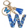 Prívesok na kľúče a kabelku Letter AM816 Písmeno W