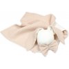 Baby Nellys Mušelínový maznáčik, prítulníček Nature Zajačik, béžový/smotanový Baby Nellys Mušelínový maznáčik, prítulníček Nature Zajačik, béžový/smotanový
