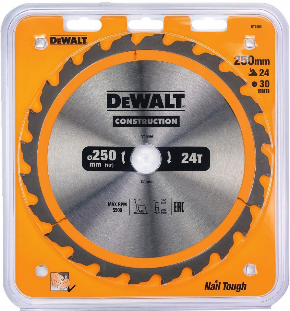 DeWalt DT1956 Pilový kotouč 250x30 mm, 24 zubů