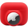 AppleKing 2v1 silikónový ochranný obal pre AirPods Pro / AirTag 1 / 2 - červený - možnosť vrátiť tovar ZADARMO do 30tich dní AppleKing 2v1 silikónový ochranný obal pre AirPods Pro / AirTag 1 / 2 - červený - možnosť vrátiť tovar ZADARMO do 30tich dní