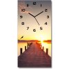Nástenné hodiny Západ slnka mólo 30x60 cm Nástenné hodiny Západ slnka mólo 30x60 cm