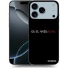 Picasee silikónový čierny obal pre Apple iPhone 17 Pro Max - Do it. With love.