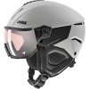Lyžiarska prilba Uvex Instinct visor pre V - grey matt/mirror silver variomatic (S1-S2) 59-61 šedá 2025/26 Lyžiarska prilba Uvex Instinct visor pre V - grey matt/mirror silver variomatic (S1-S2) 59-61 šedá 2025/26
