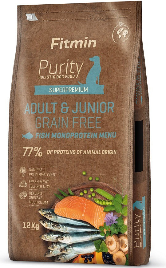 Fitmin dog Purity GF Adult & Junior Fish Menu 12 kg