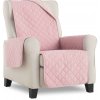 PovlečemeVás Obojstranný poťah na kreslo - ružová, béžová PovlečemeVás Obojstranný poťah na kreslo - ružová, béžová