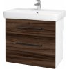 Dreja Kúpeľňová skrinka Q MAX SZZ2 70 - N01 Biela lesk / Úchytka T06 / D06 Orech Dreja Kúpeľňová skrinka Q MAX SZZ2 70 - N01 Biela lesk / Úchytka T06 / D06 Orech