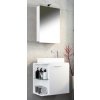 VCM VCM 3-dielna umývadlová skrinka pre hostí Hausa so zrkadlom, biela VCM VCM 3-dielna umývadlová skrinka pre hostí Hausa so zrkadlom, biela