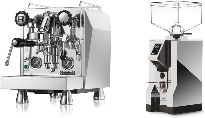 Set Rocket Espresso Giotto Cronometro R + Eureka Mignon Specialita