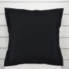 Biante Dekoračná obliečka na vankúš s lemom BKS-410 Čierna 40 x 40 cm Biante Dekoračná obliečka na vankúš s lemom BKS-410 Čierna 40 x 40 cm