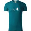 Piano ekg - krídlo - Tričko z organickej bavlny - XL ( Petrolejová ) Piano ekg - krídlo - Tričko z organickej bavlny - XL ( Petrolejová )