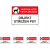 Walteco Objekt strážený psami 210x148mm, formát A5, plastová tabuľka Množstvo: 5 ks , 20118BP1 Walteco Objekt strážený psami 210x148mm, formát A5, plastová tabuľka Množstvo: 5 ks , 20118BP1